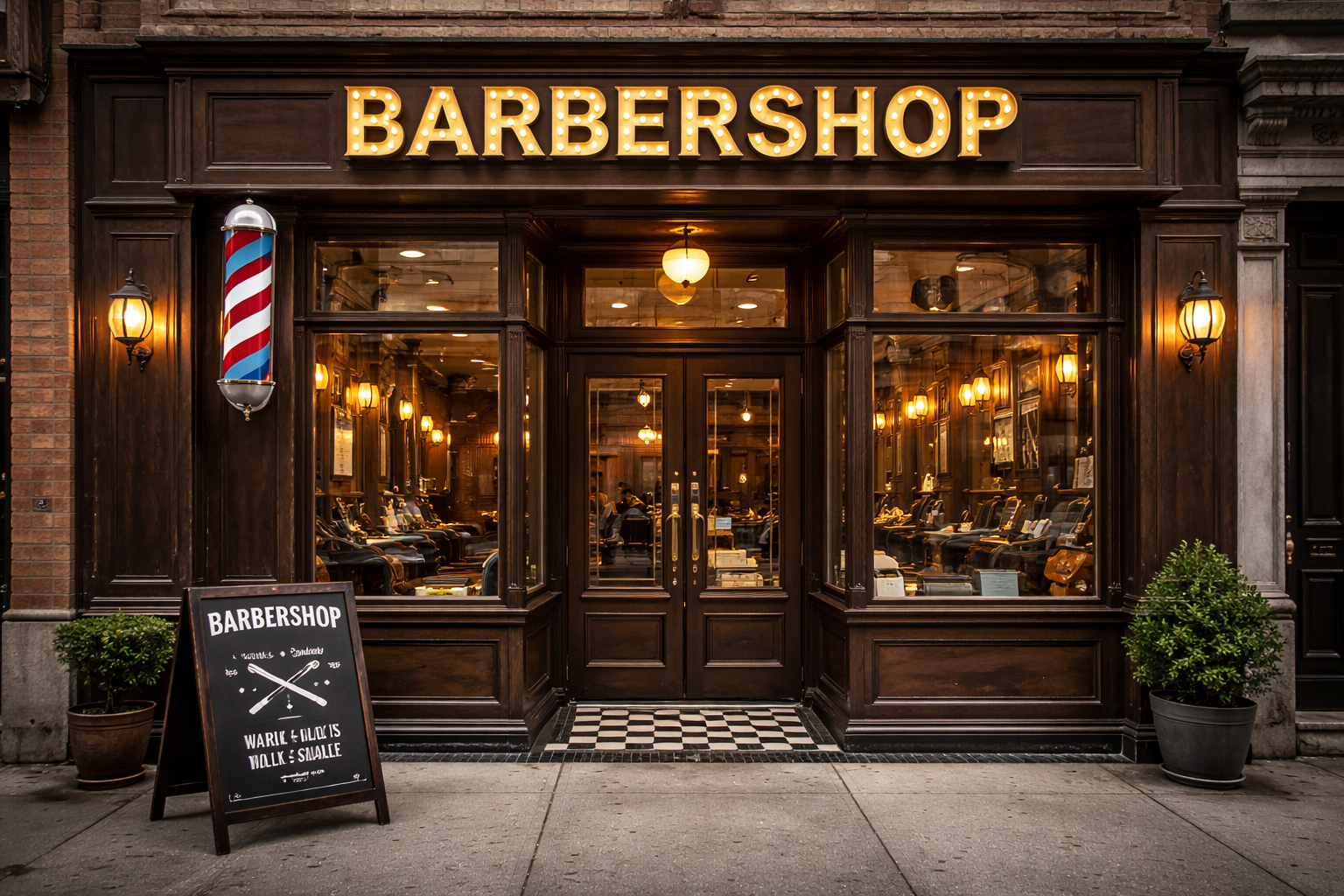 Neon Barber Sun